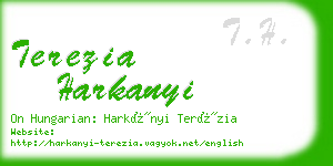 terezia harkanyi business card